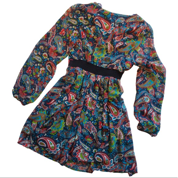 NWT Flying Tomato Boho Paisley VNeck Tunic Dress S - Picture 4 of 16